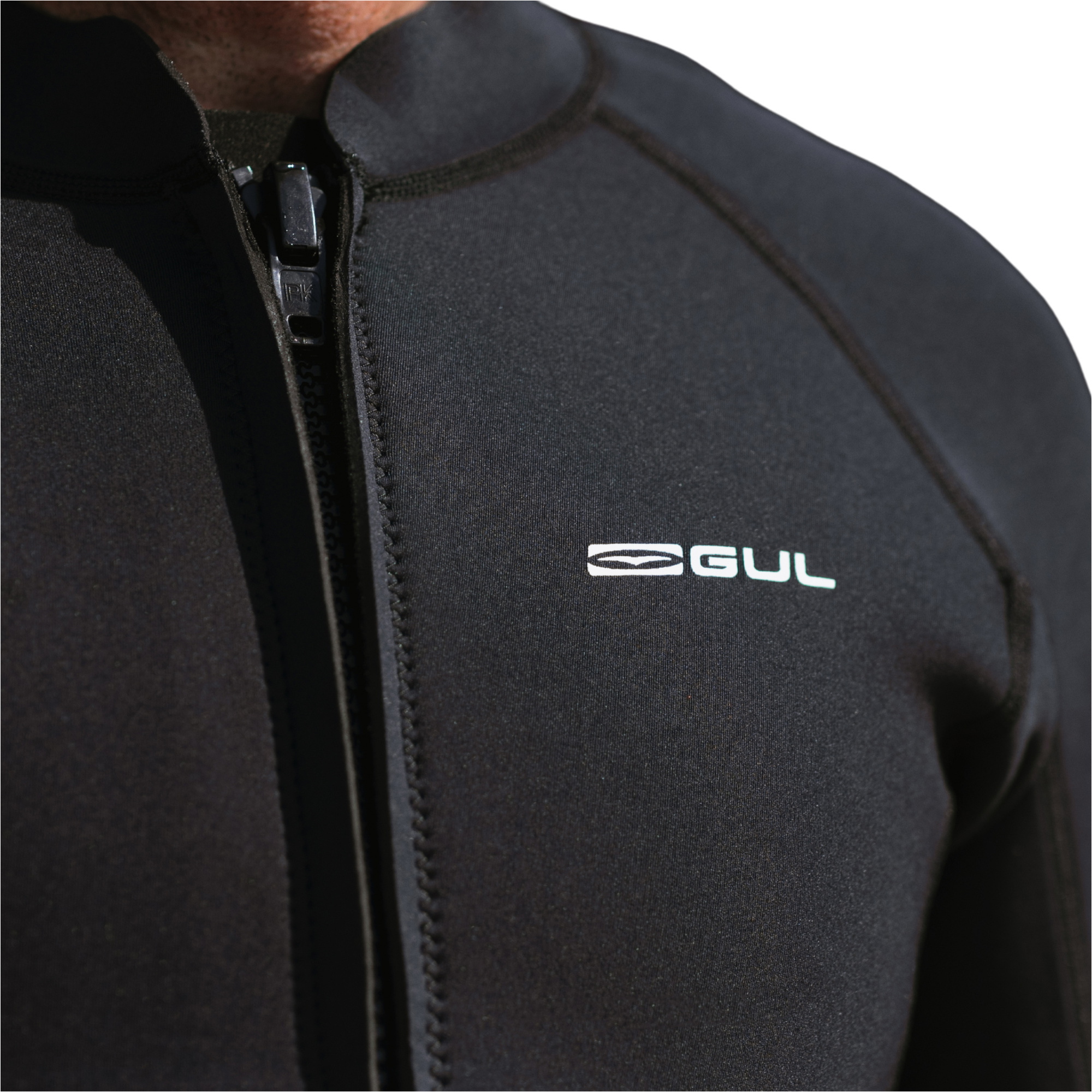 2026 Gul Männer Response Natur 3mm Front Zip Jacke RE6304-BKBK - Black